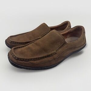 Born M 8410 Brown Suede Shoes Loafers Slip-On Moccasin Men's Size 9M‎